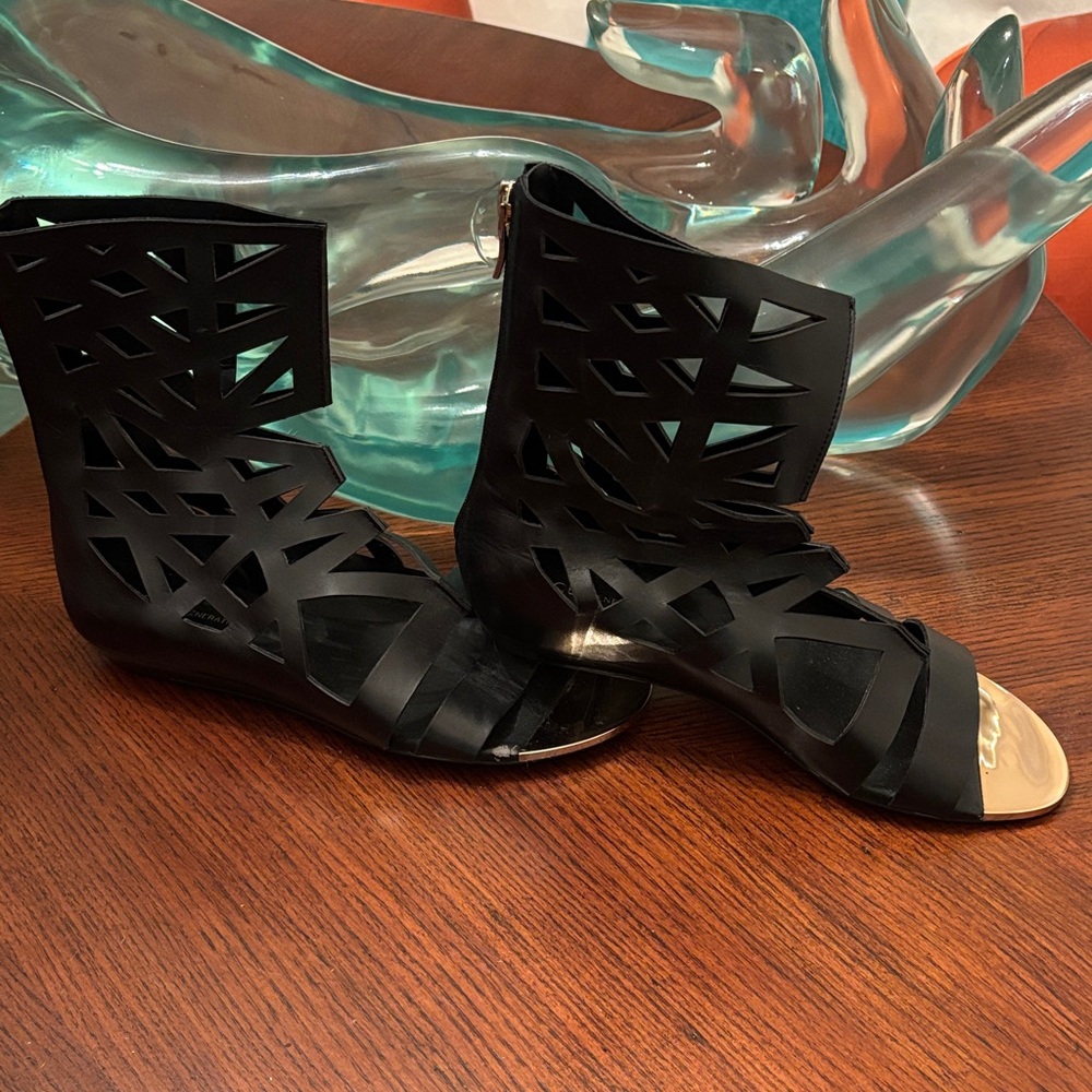 BCBGeneration Black Geometric Sandals
